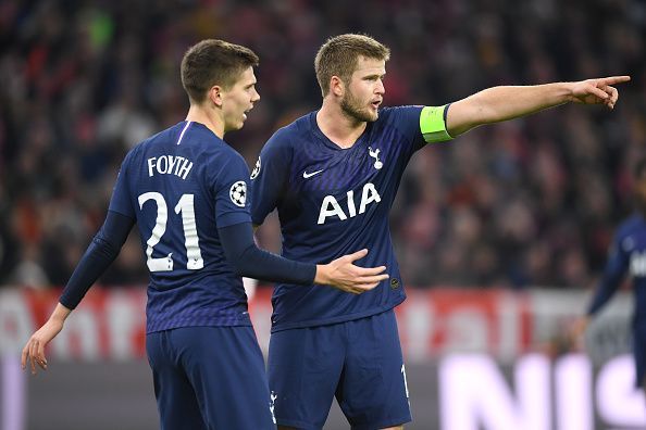 Tottenham's Eric Dier struggled to get a foothold in tonight's game