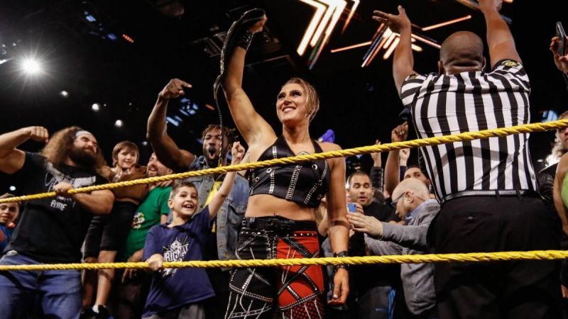 The NXT Universe celebrated her victory
