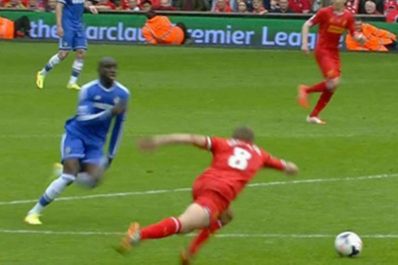 The infamous Steven Gerrard slip against Chelsea