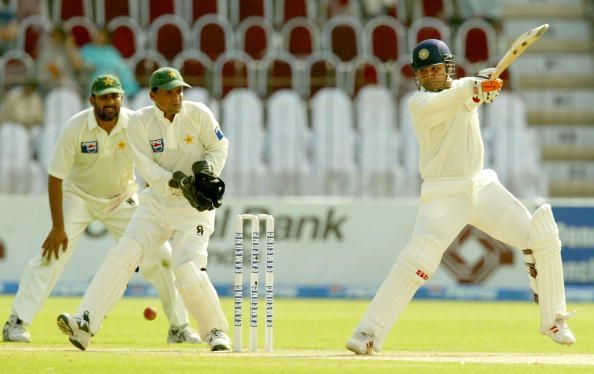 Virender Sehwag en route to his 309