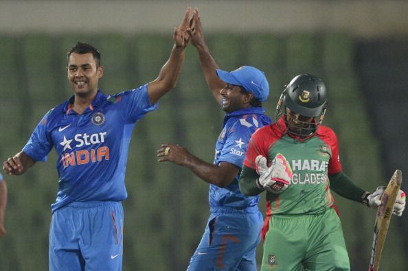 Stuart Binny produced his career-best bowling figures v Bangladesh in a low-scoring encounter