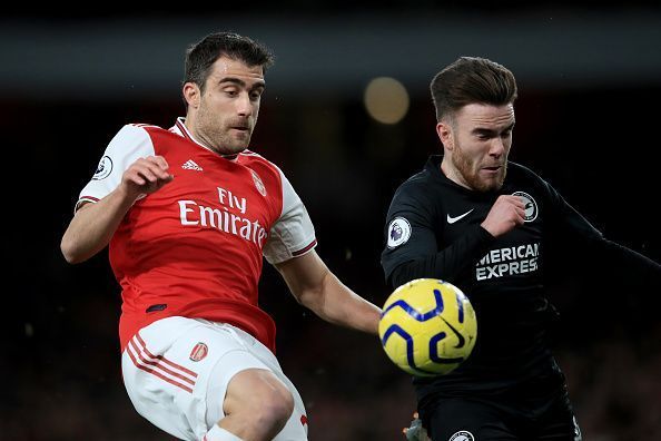 Sokratis (left).