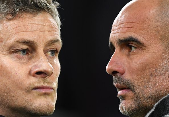 Ole Gunnar Solskjaer and Pep Guardiola