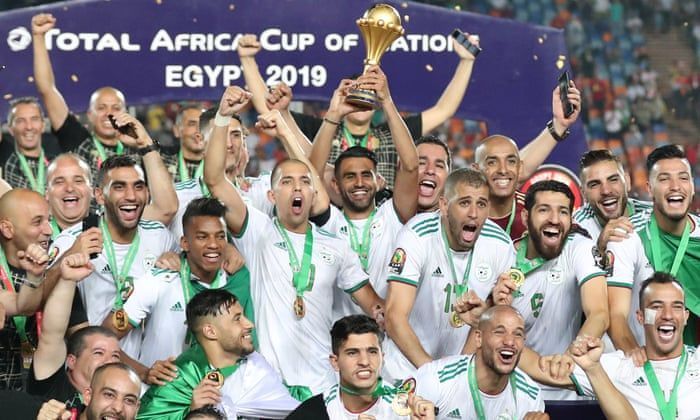 Algeria celebrate their 2019 Africa Cup of Nations title