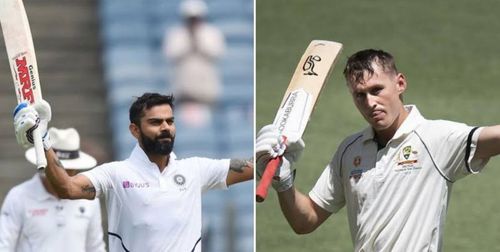 Virat Kohli (left) and Marnus Labuschagne (right)