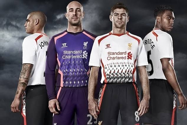 Liverpool&#039;s 2013-14 Away Kit.