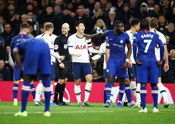 The Tottenham Hotspur player was sent off in the London derby