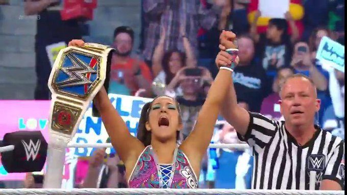 Bayley became the first-ever Women&#039;s Grand Slam Champion at Money in the Bank