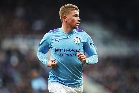 Kevin de Bruyne in action for Manchester City