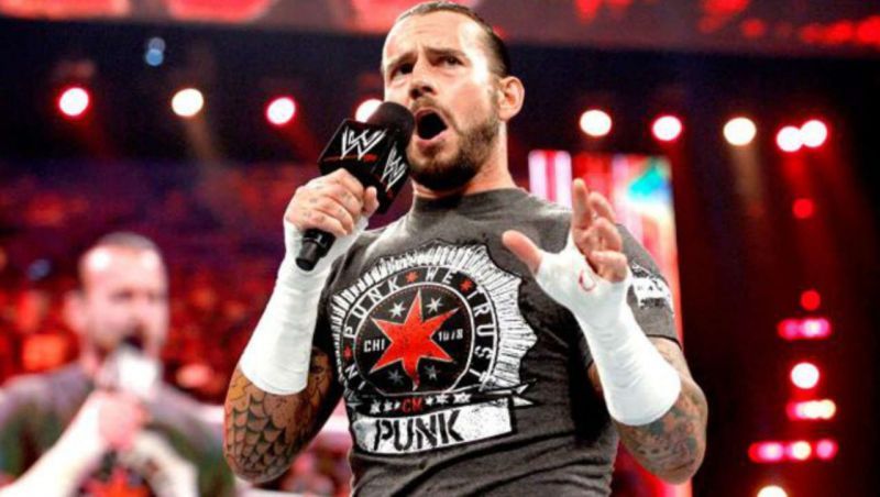 CM Punk during his stint as an active WWE Superstar