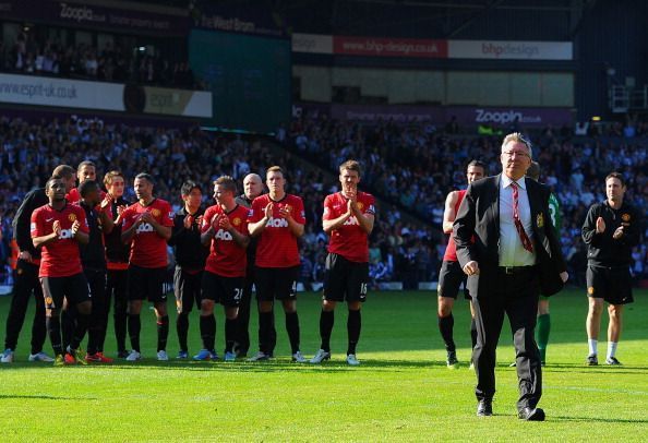 Sir Alex Ferguson oversaw a dramatic 5-5 goal fest in his final game in charge