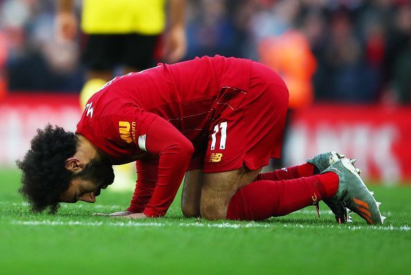 Mohamed Salah won the match for Liverpool against Watford today