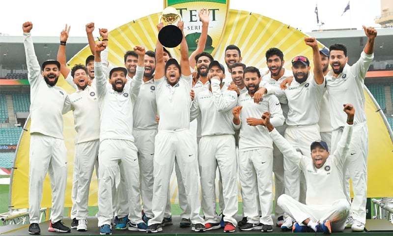 India won their first-ever Test series in Australia since 1947.