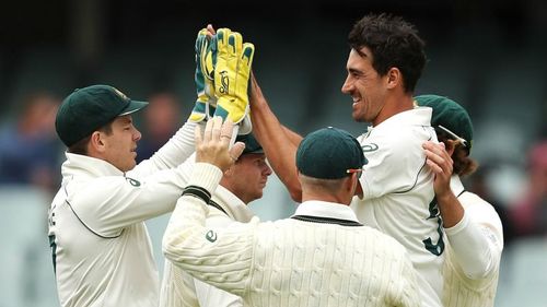 Australia celebrate against Pakistan