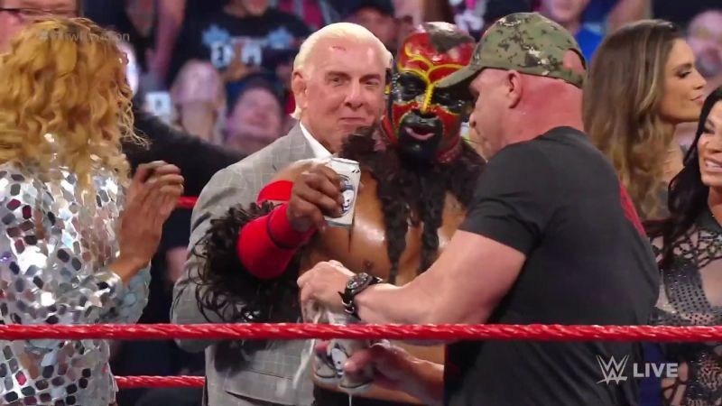 The Boogeyman enjoying a toast with Stone Cold Steve Austin