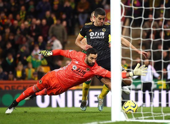 Patricio made a string of fine saves against Norwich City