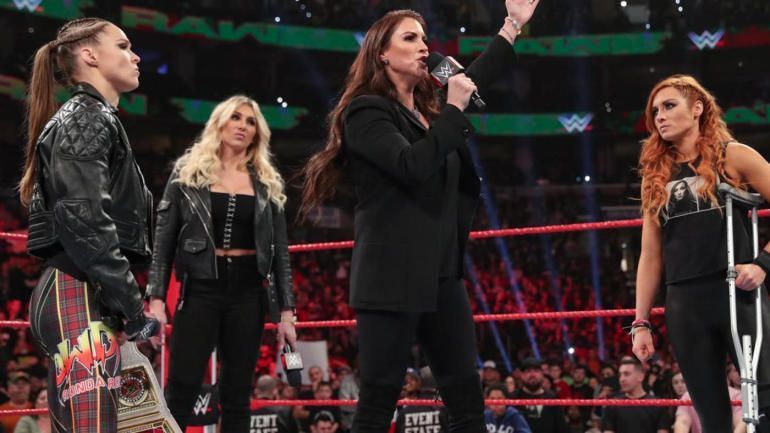 Ronda Rousey, Becky Lynch, and Charlotte Flair main evented WrestleMania