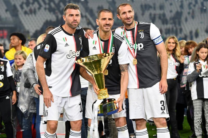 Juventus celebrate their record-extending 8th consecutive Scudetto in 2018-19