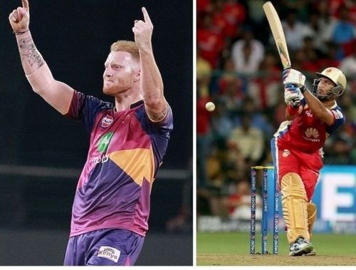 Ben Stokes and Yuvraj Singh