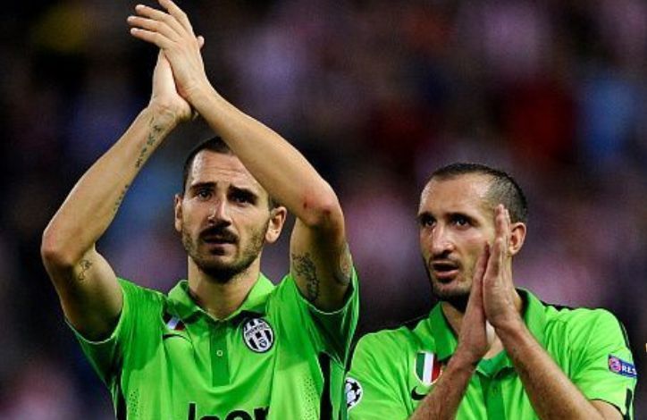 Leonardo Bonucci and Giorgio Chiellini