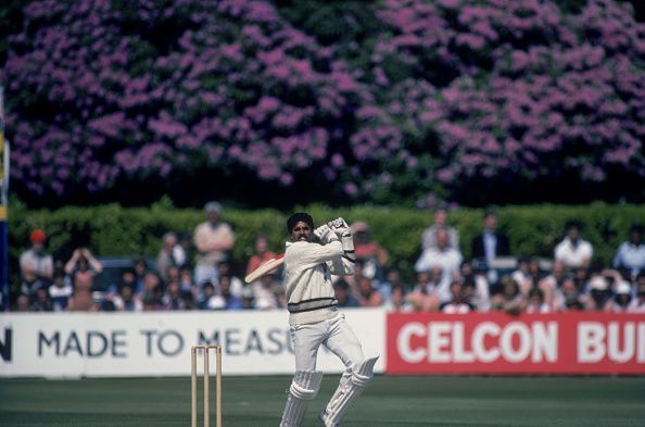 Kapil Dev during his epic 175 unbeaten in the World Cup