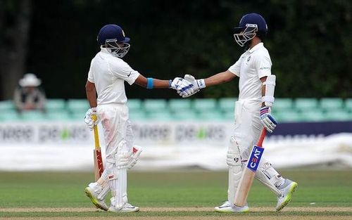 Prithvi Shaw (left) and Ajinkya Rahane (right)