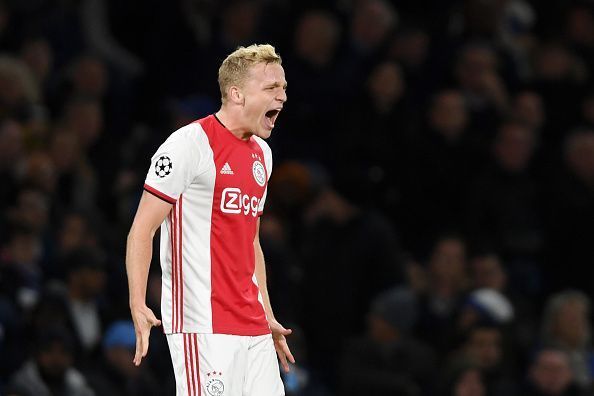 Van de Beek in action for Ajax