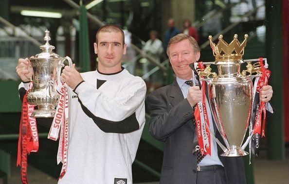 Eric Cantona and Sir Alex Ferguson