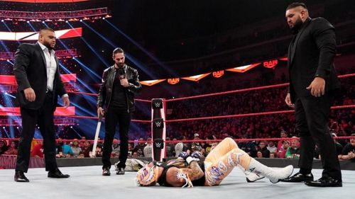 Seth "Negan" Rollins arrived to take out Rey Mysterio