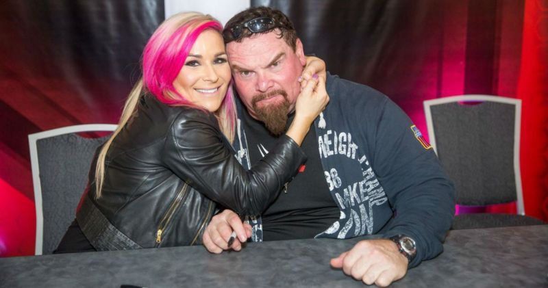 WWE Superstar Natalya with her late father Jim 'The Anvil' Neidhart