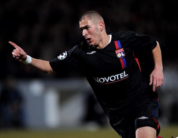 Karim Benzema during his Lyon days