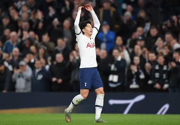 Son in Tottenham Hotspur v Burnley FC - Premier League