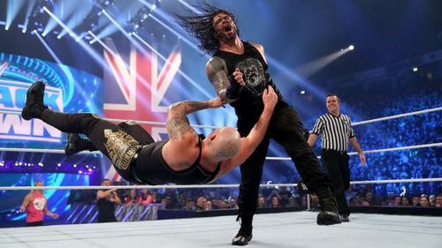 Baron Corbin defeated Roman Reigns in their last televised one-on-one match