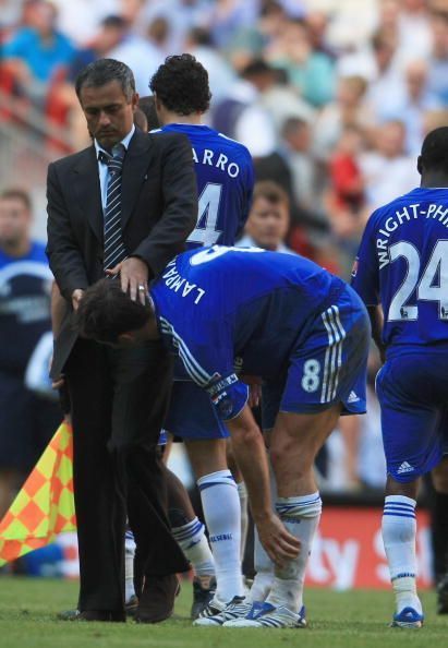 Mourinho with Lampard during his first spell at Chelsea