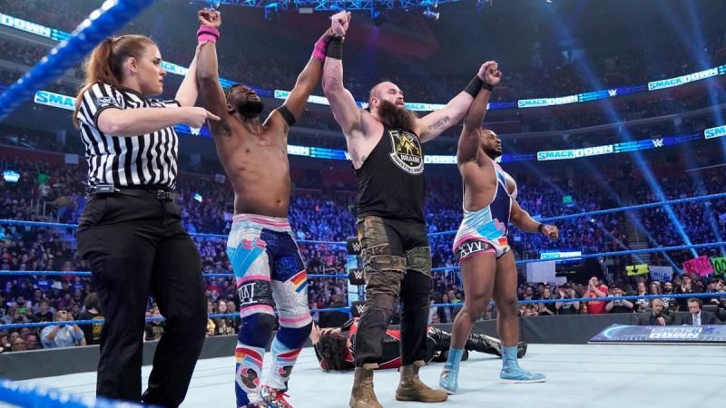 Braun joined the New Day for a one-off match