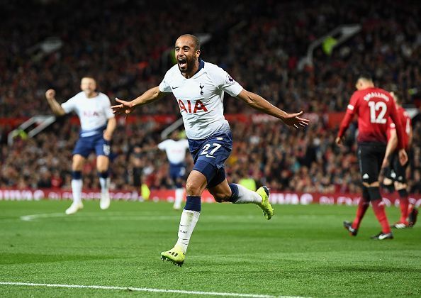 Lucas Moura&#039;s brace helped Tottenham secure a historic victory against United
