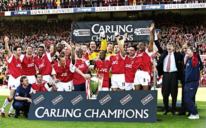 Arsenal overcame a twelve point deficit with ten straight victories in a pulsating 1997-98 campaign