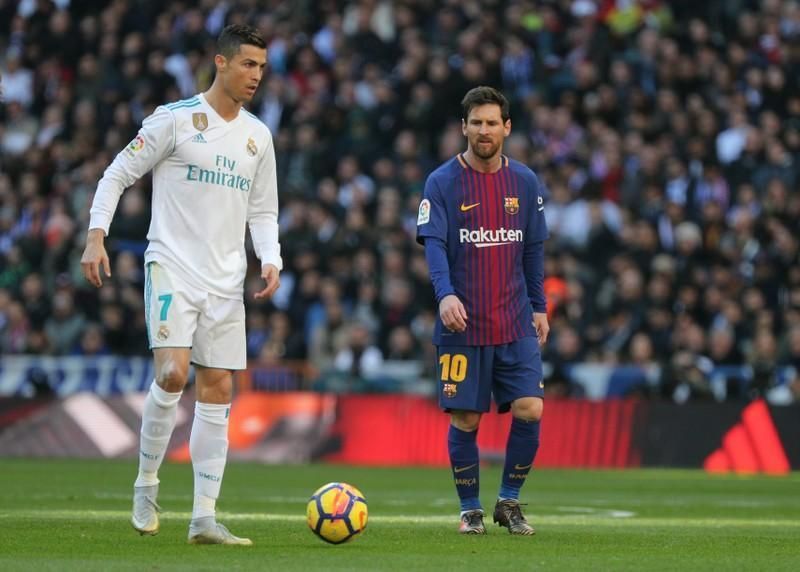 Ronaldo (left) and Messi