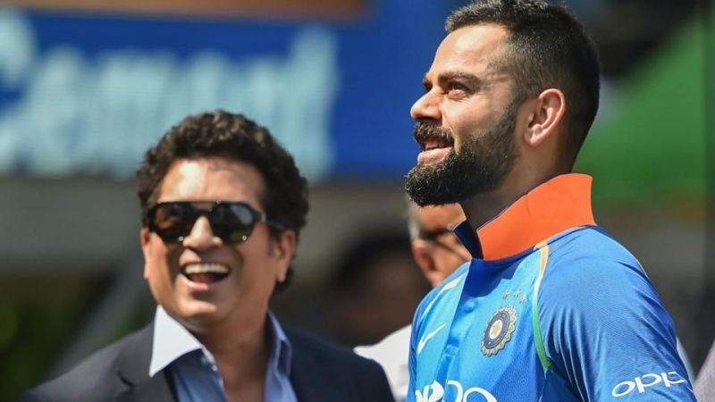 Sachin Tendulkar and Virat Kohli