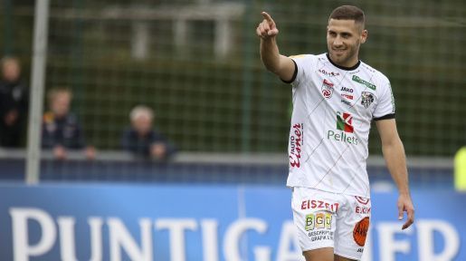 Weissman in action in the Austrian Bundesliga