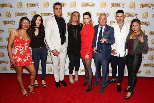 Alberto Del Rio with Kate del Castillo and other Combate Americas favorites in Los Angeles