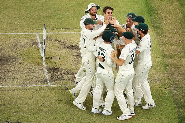 Australia won the first Test match against New Zealand