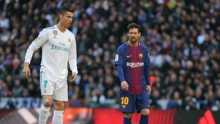 Ronaldo (left) and Messi