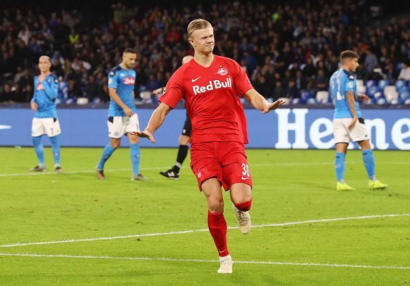 19-year-old Erling Braut Haaland has been highly prolific in the Austrian Bundesliga and the Champions League this season