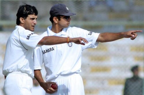 Sourav Ganguly and Rahul Dravid