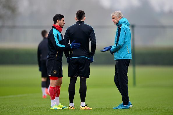 Mikel Arteta at Arsenal under ArseneWenger