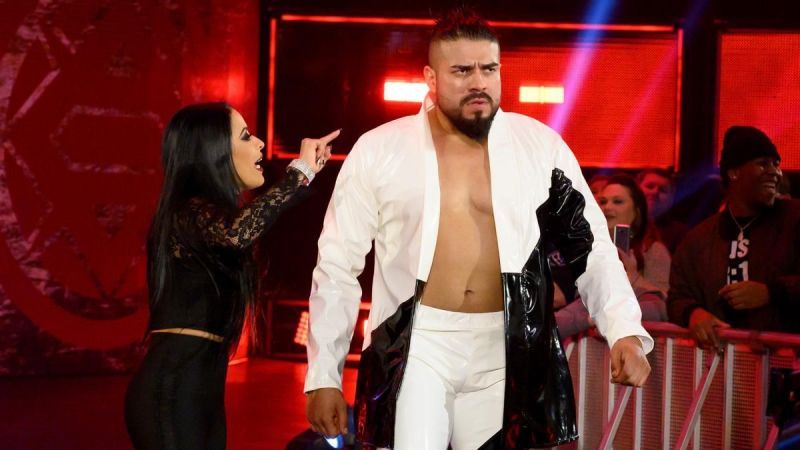 Andrade with Zelina Vega