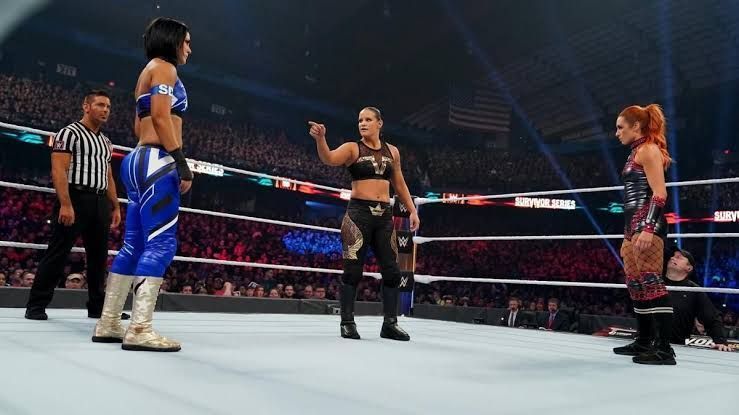 Baszler took down the RAW and SmackDown Women&#039;s Champions at Survivor Series