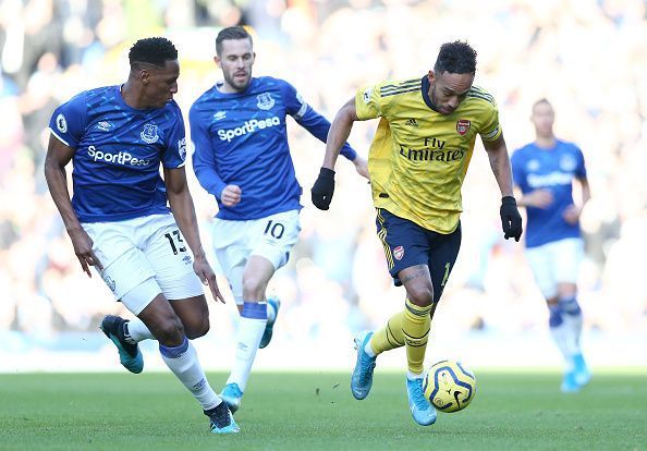 Pierre-Emerick Aubameyang struggled for chances today