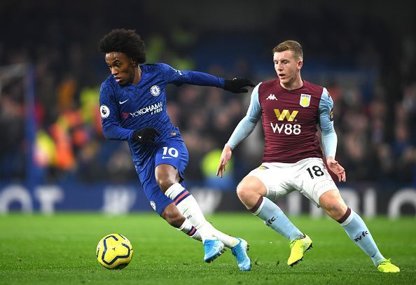 Willian endured a poor first-half at the Bridge